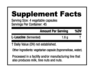 NutraBio L-Leucine